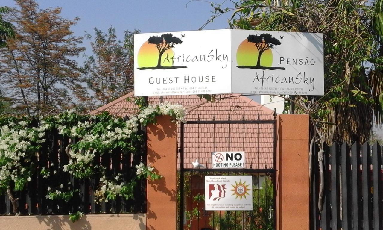 African Sky Guesthouse Windhoek Dış mekan fotoğraf